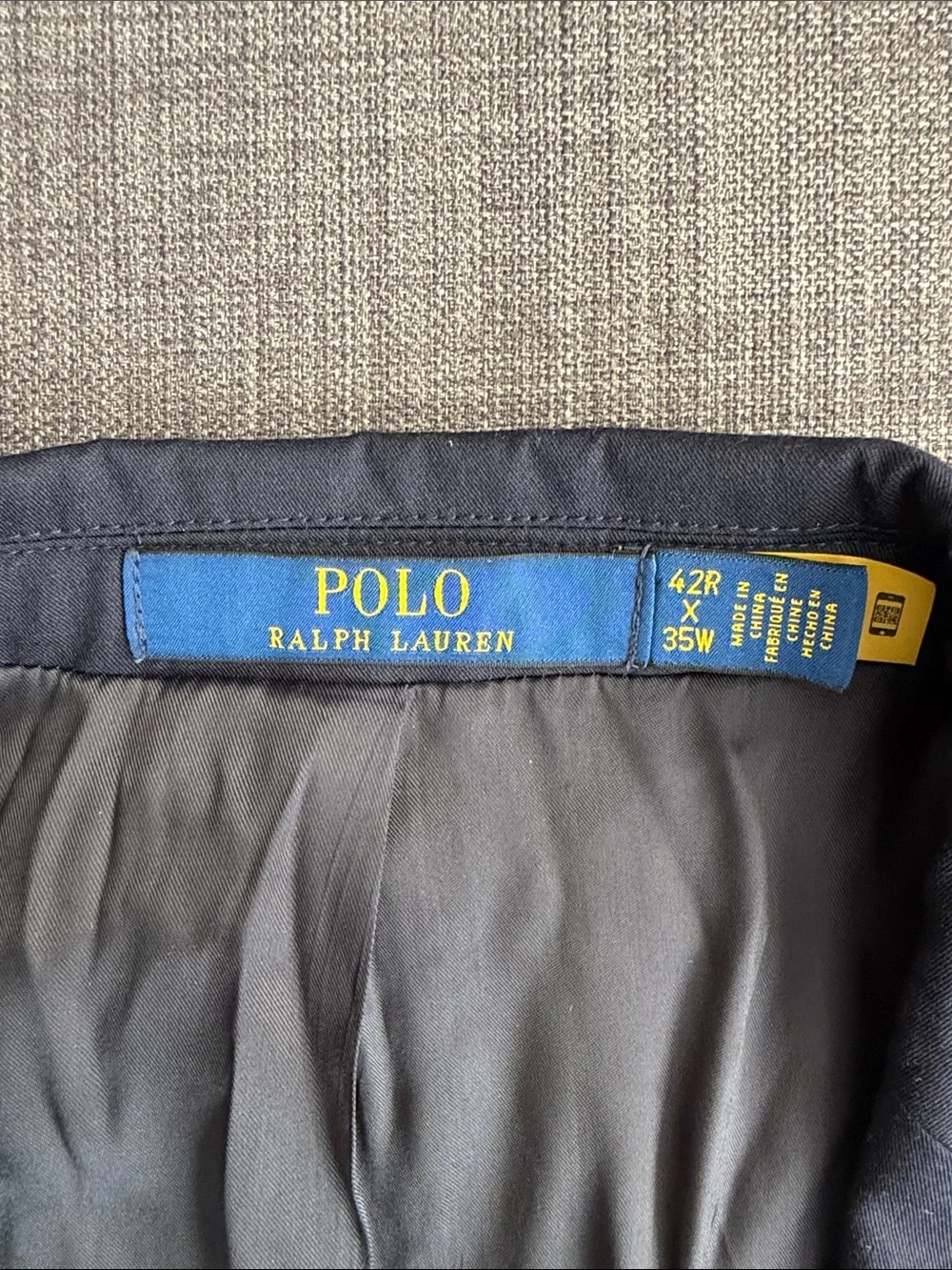 Polo by Ralph Lauren Men's Navy Two-Button Sport Coat 42R